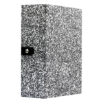 1300204C5_Boites d’Archives Marbrées Archidoc D 10 Cm Gris avec bouton
