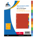 Jeu de 12 intercalaires Carte lustrée